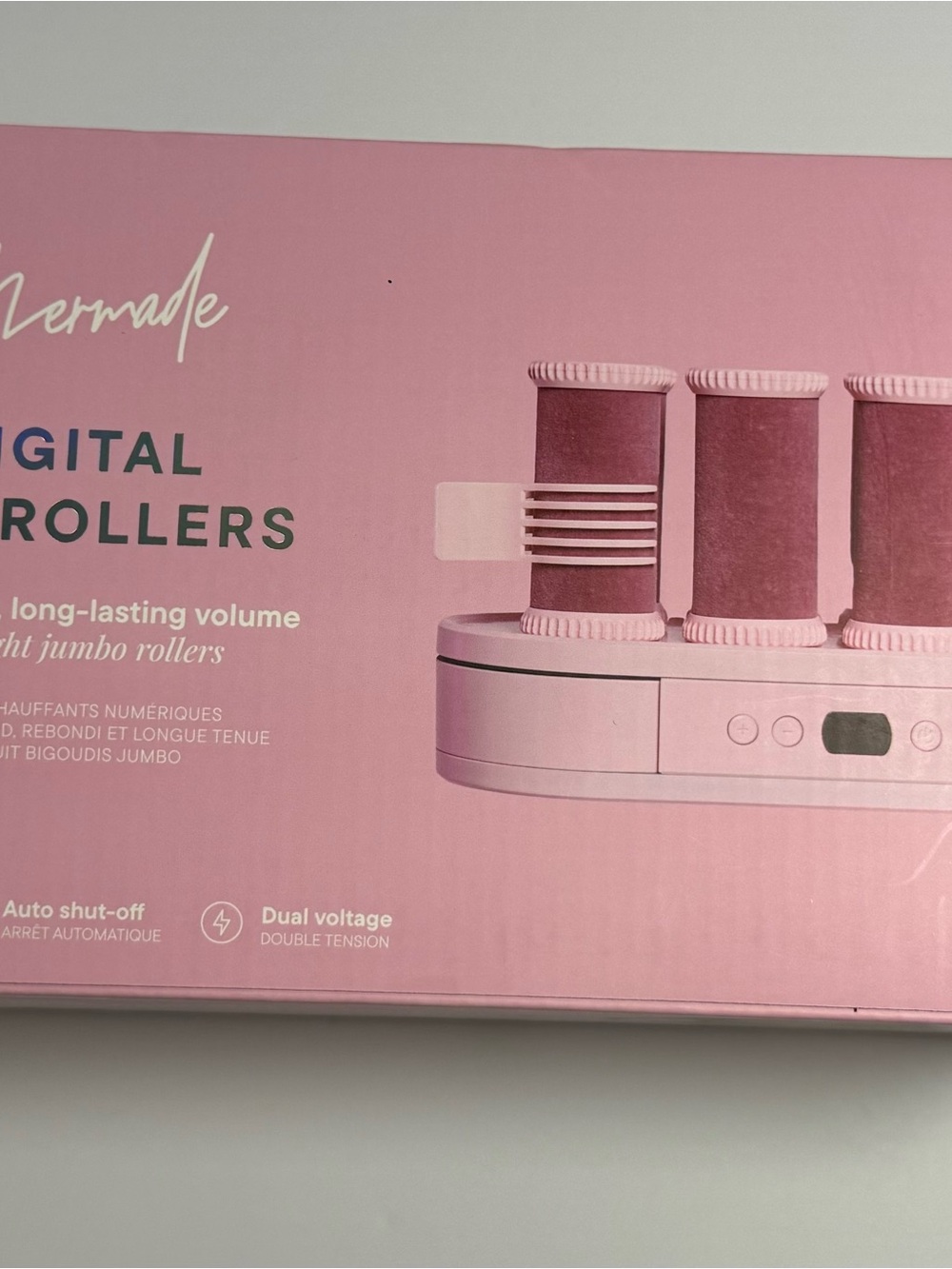 Digital Jumbo Hair Rollers - Pink